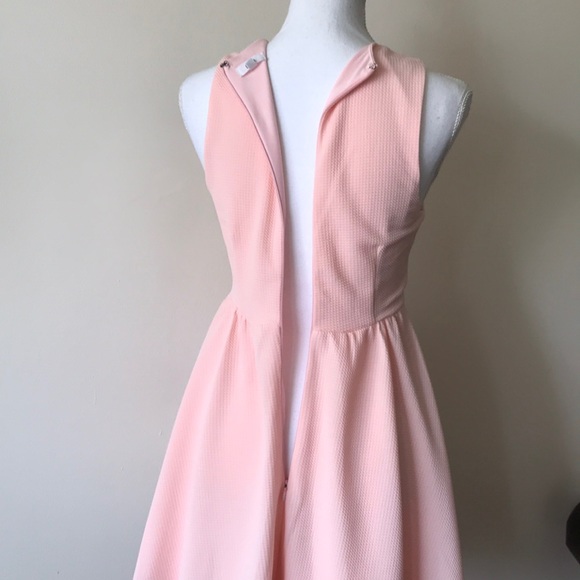 Lucca Couture Plunging Textured Fit + Flare Dress - Picture 8 of 8